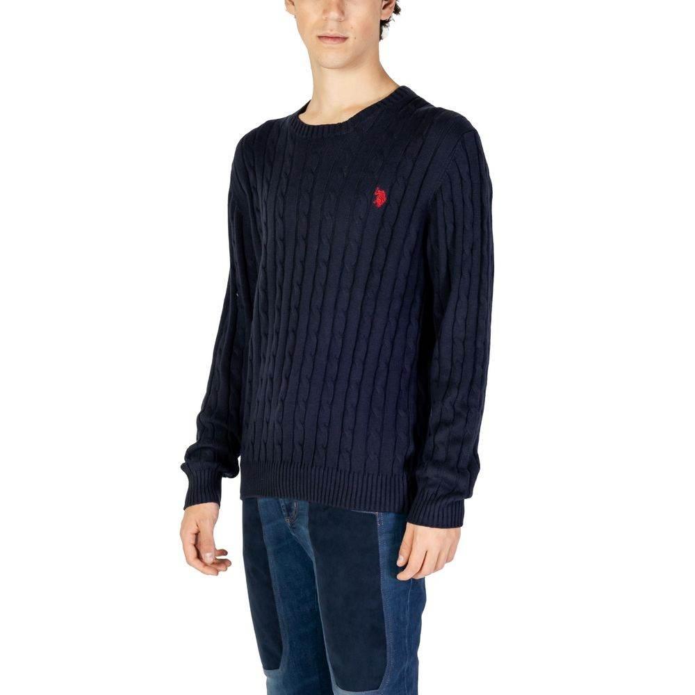 U.S. POLO ASSN. Blue Cotton Sweater - Hilstor