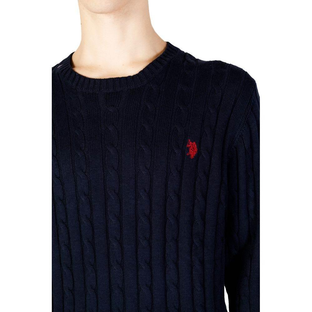 U.S. POLO ASSN. Blue Cotton Sweater - Hilstor