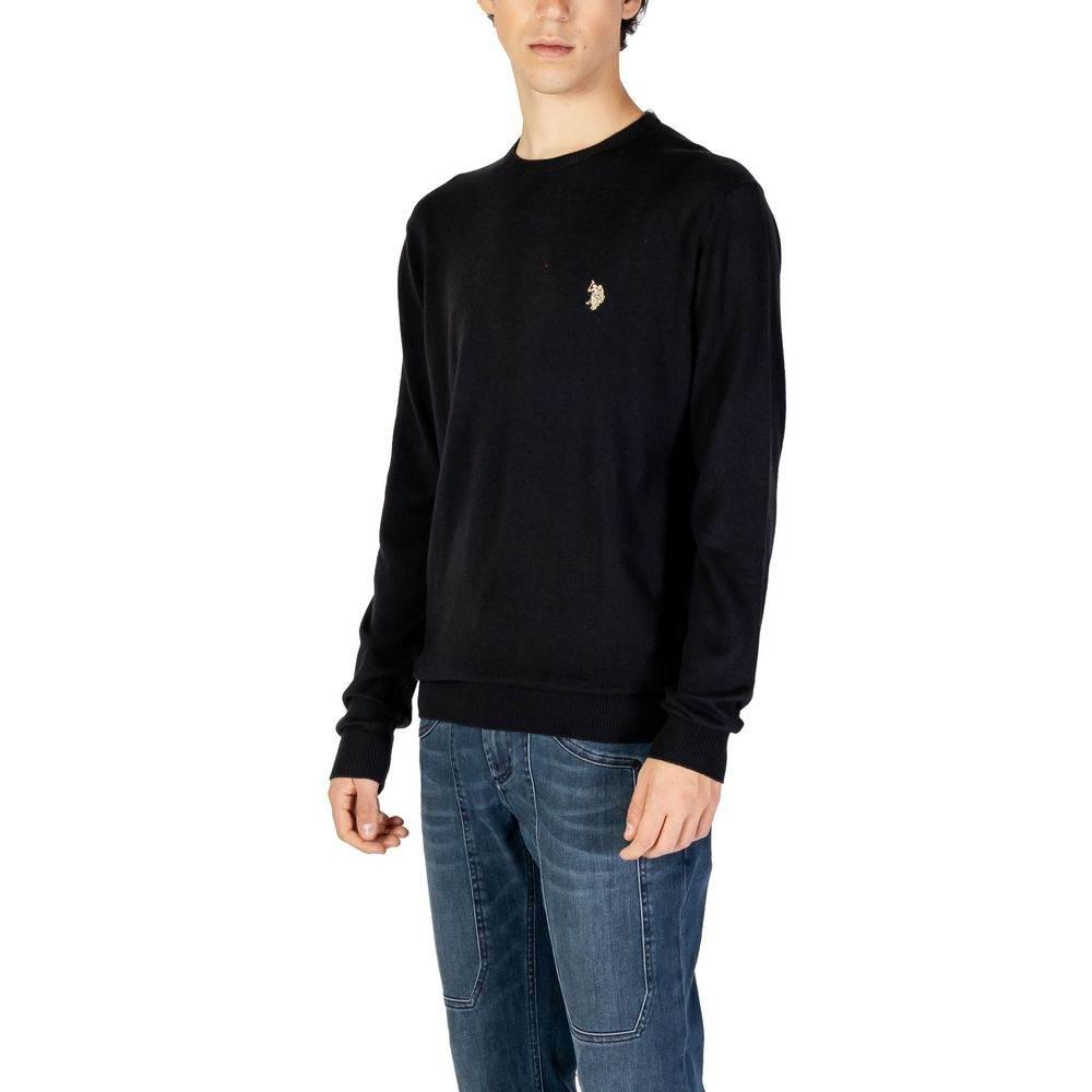 U.S. POLO ASSN. Black Cotton Sweater - Hilstor
