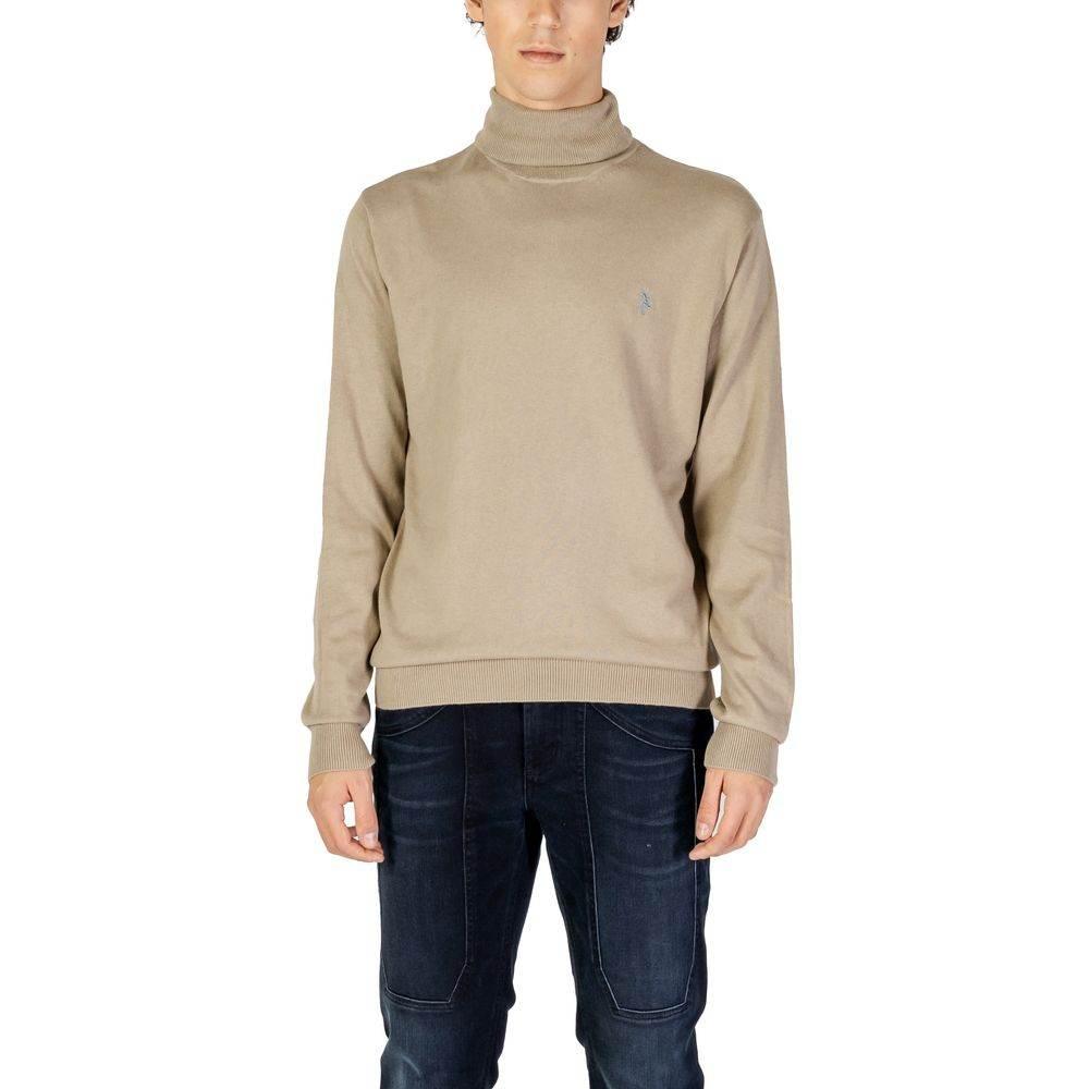 U.S. POLO ASSN. Beige Cotton Turtleneck - Hilstor