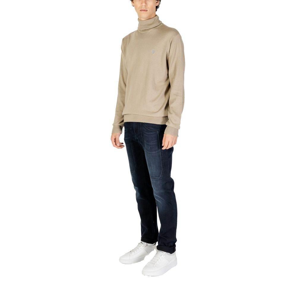 U.S. POLO ASSN. Beige Cotton Turtleneck - Hilstor