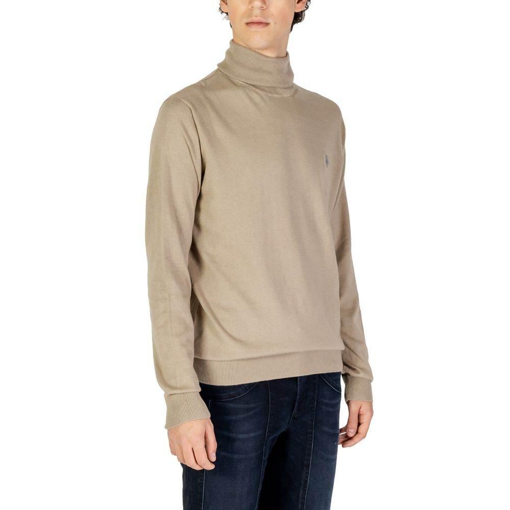 U.S. POLO ASSN. Beige Cotton Turtleneck - Hilstor
