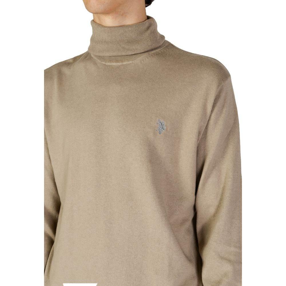 U.S. POLO ASSN. Beige Cotton Turtleneck - Hilstor