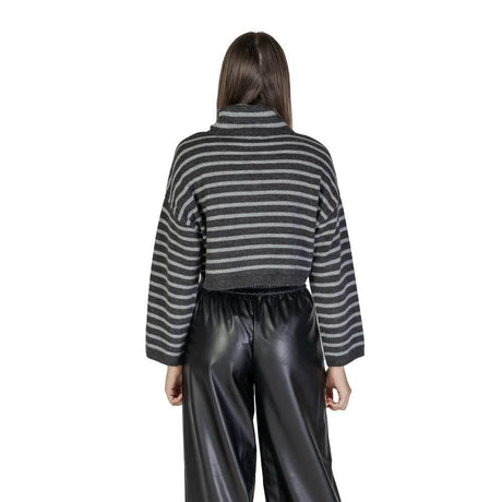 Only Gray Acrylic Sweater - Hilstor