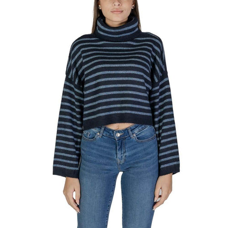 Only Blue Acrylic Sweater - Hilstor