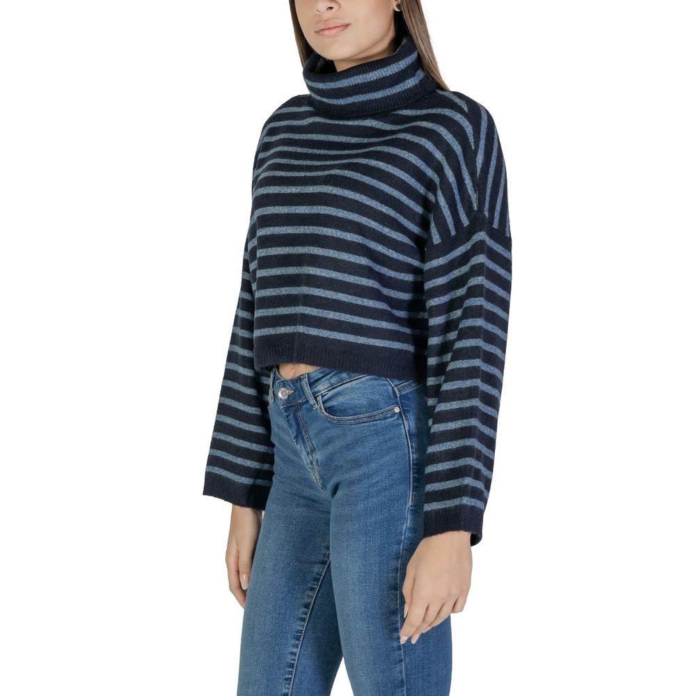 Only Blue Acrylic Sweater - Hilstor