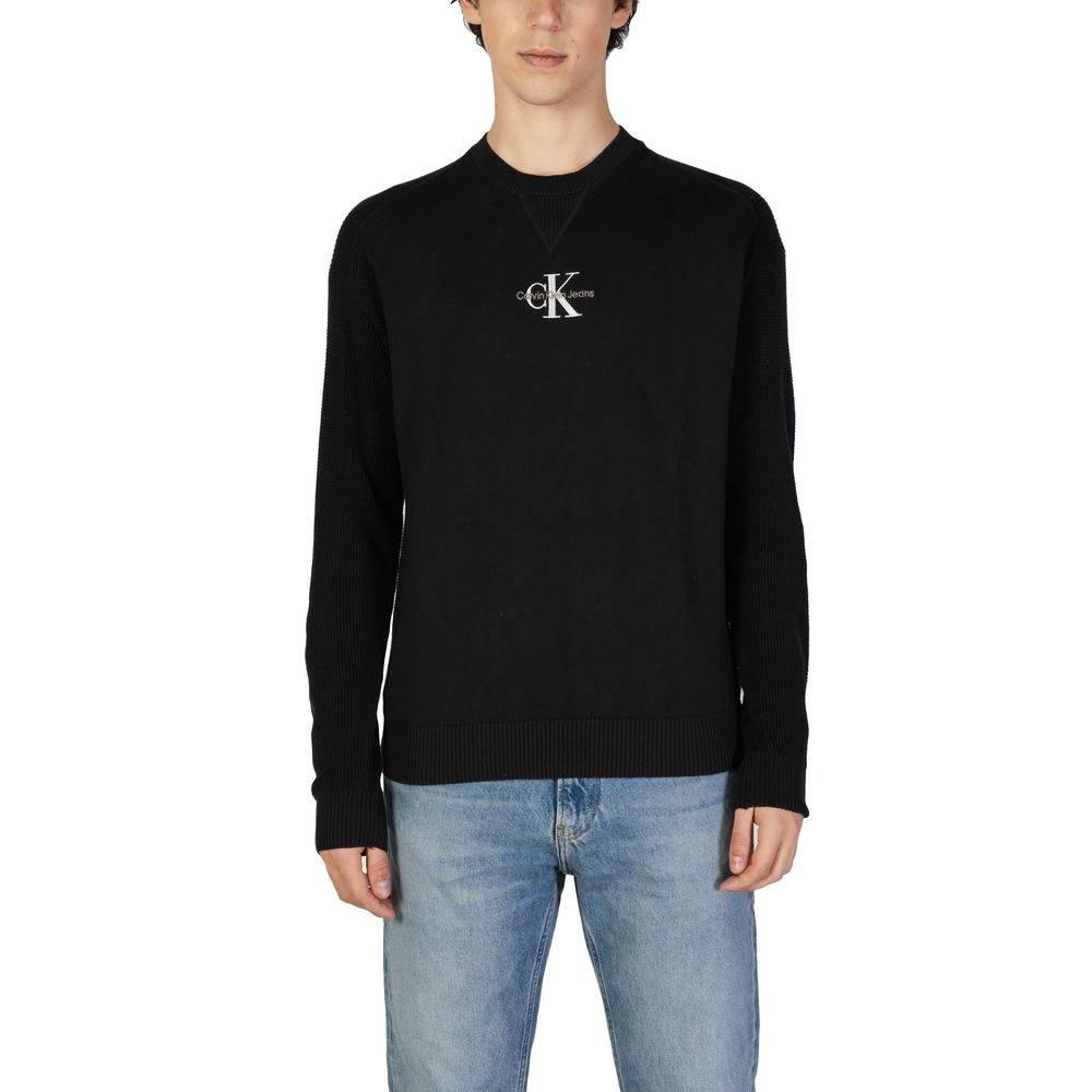 Calvin Klein Jeans Black Cotton Sweater - Hilstor