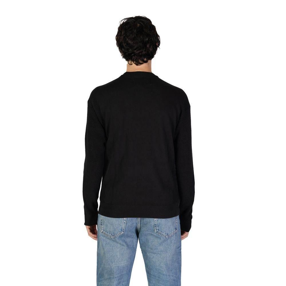 Calvin Klein Jeans Black Cotton Sweater - Hilstor