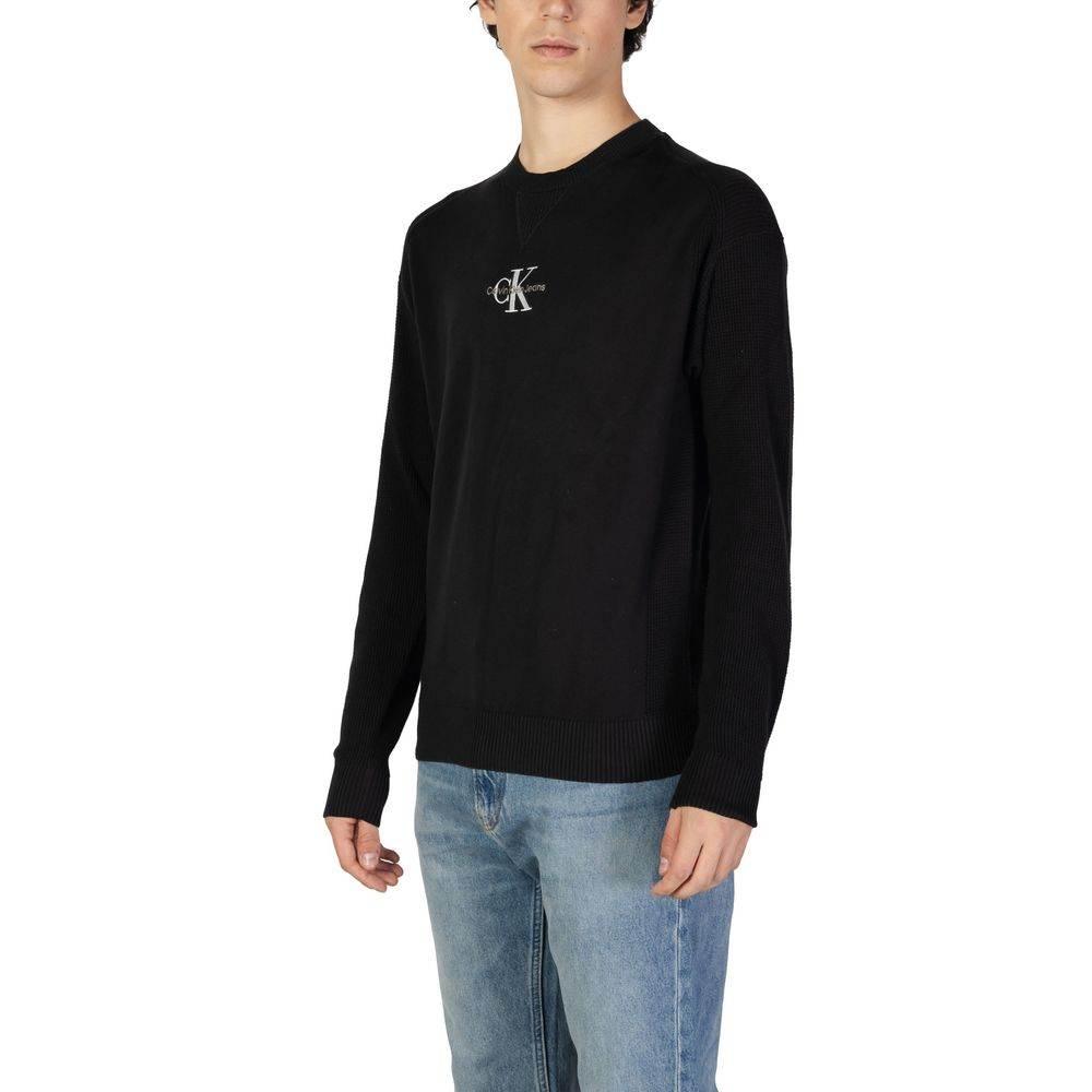 Calvin Klein Jeans Black Cotton Sweater - Hilstor