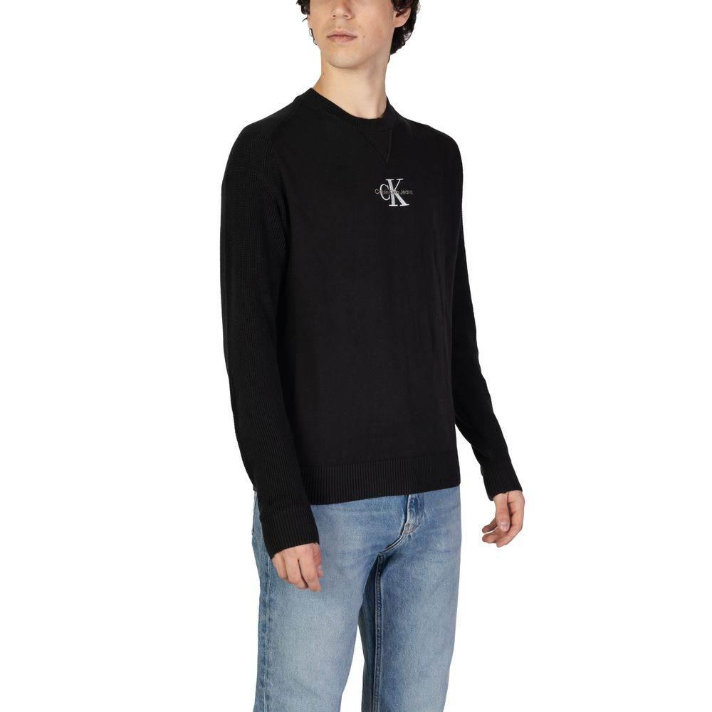 Calvin Klein Jeans Black Cotton Sweater - Hilstor