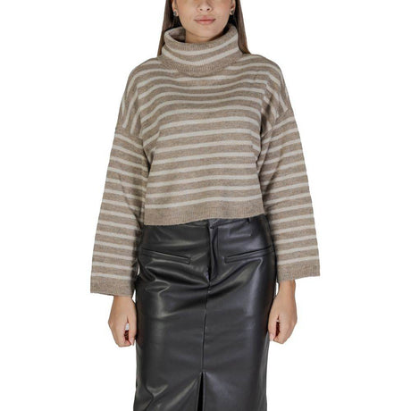 Only Beige Acrylic Sweater - Hilstor