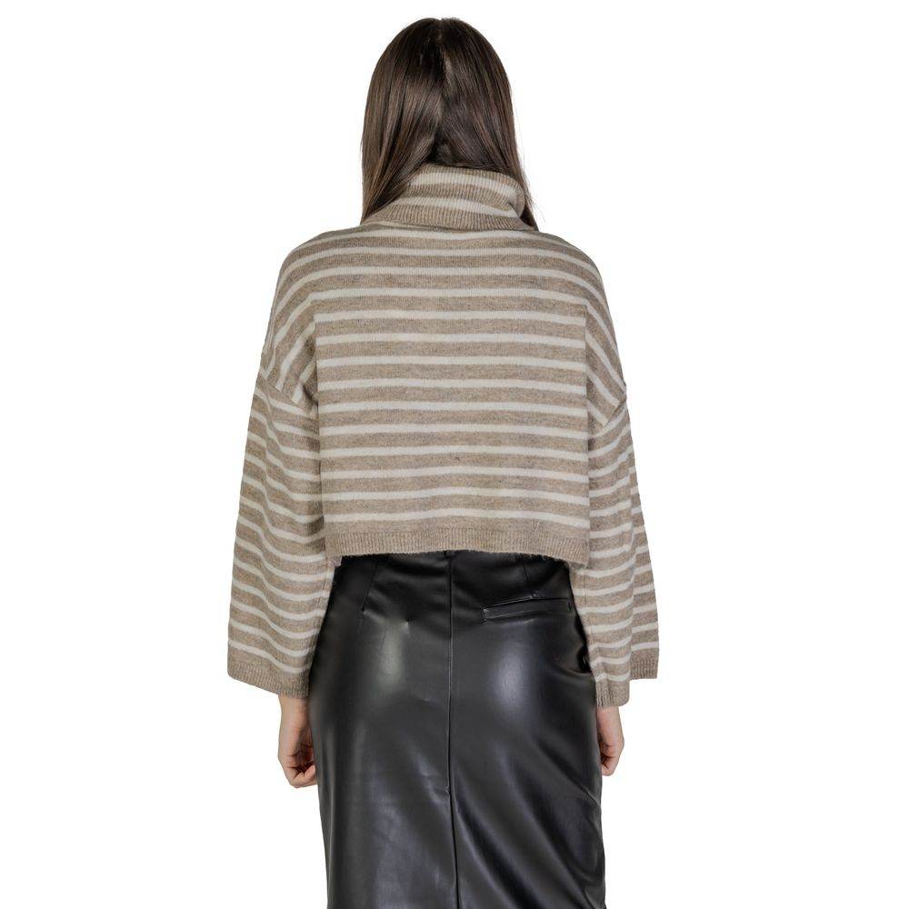 Only Beige Acrylic Sweater - Hilstor