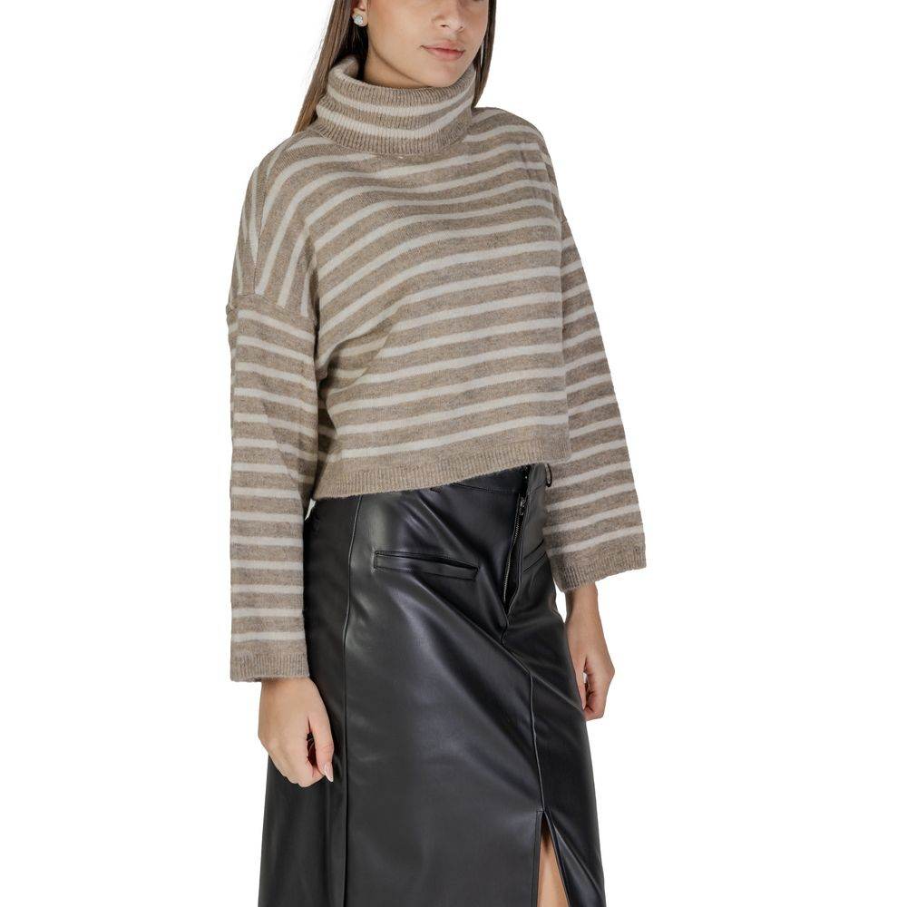 Only Beige Acrylic Sweater - Hilstor