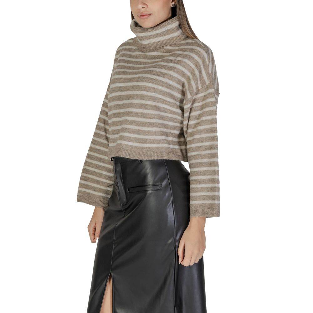 Only Beige Acrylic Sweater - Hilstor