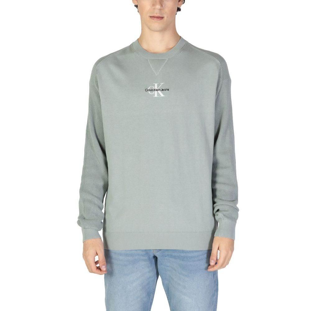 Calvin Klein Jeans Green Cotton Sweater - Hilstor
