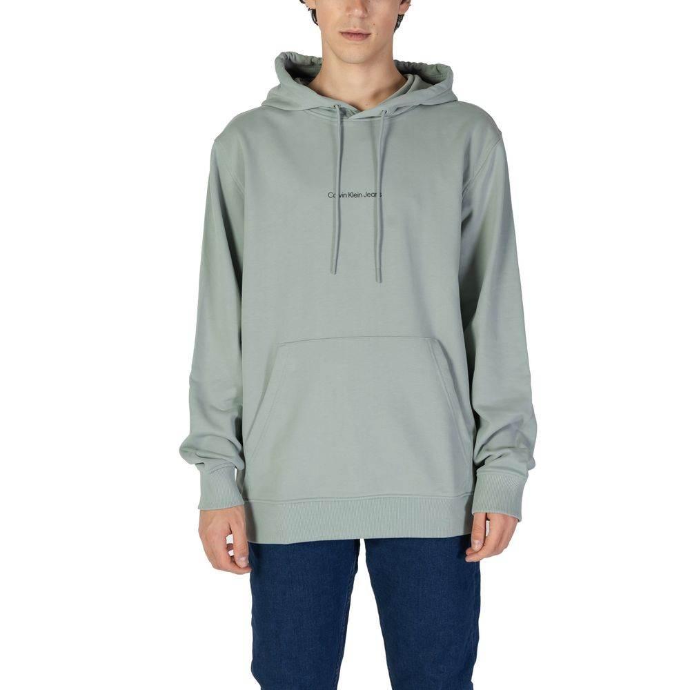Calvin Klein Jeans Green Cotton Hoody - Hilstor