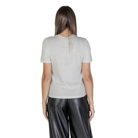 Only White Cotton Tops & T-Shirt - Hilstor