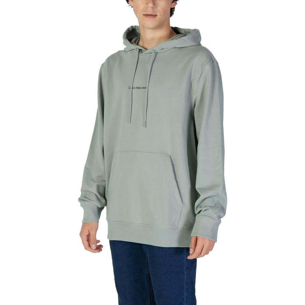 Calvin Klein Jeans Green Cotton Hoody - Hilstor