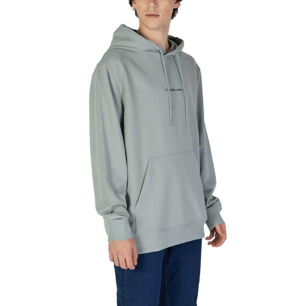 Calvin Klein Jeans Green Cotton Hoody - Hilstor