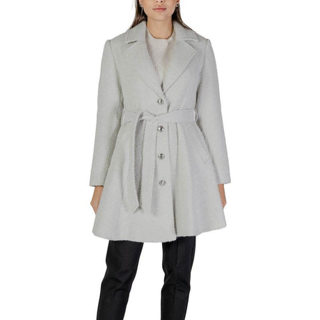 Guess Gray Polyester Jackets & Coat - Hilstor