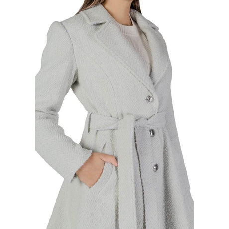 Guess Gray Polyester Jackets & Coat - Hilstor