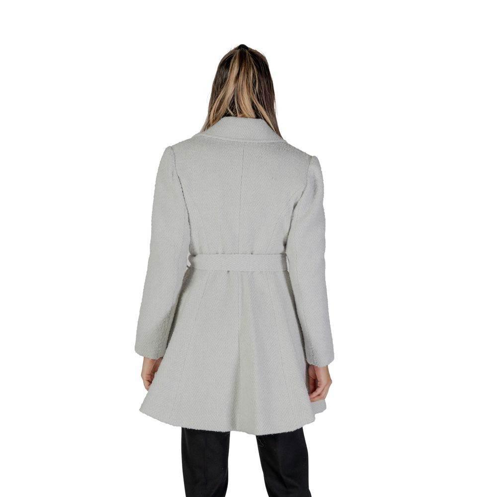 Guess Gray Polyester Jackets & Coat - Hilstor
