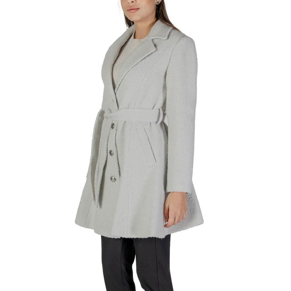 Guess Gray Polyester Jackets & Coat - Hilstor