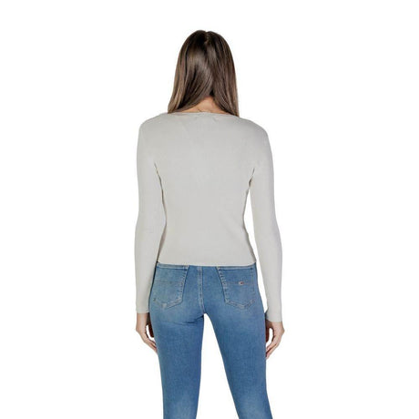 Guess Cream Viscose Tops & T-Shirt - Hilstor