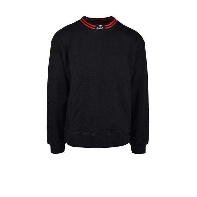 Diesel Black Cotton Sweater - Hilstor