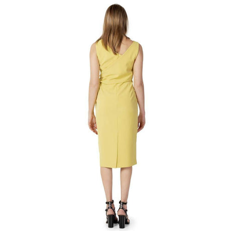 Sandro Ferrone Yellow Polyester Dress - Hilstor