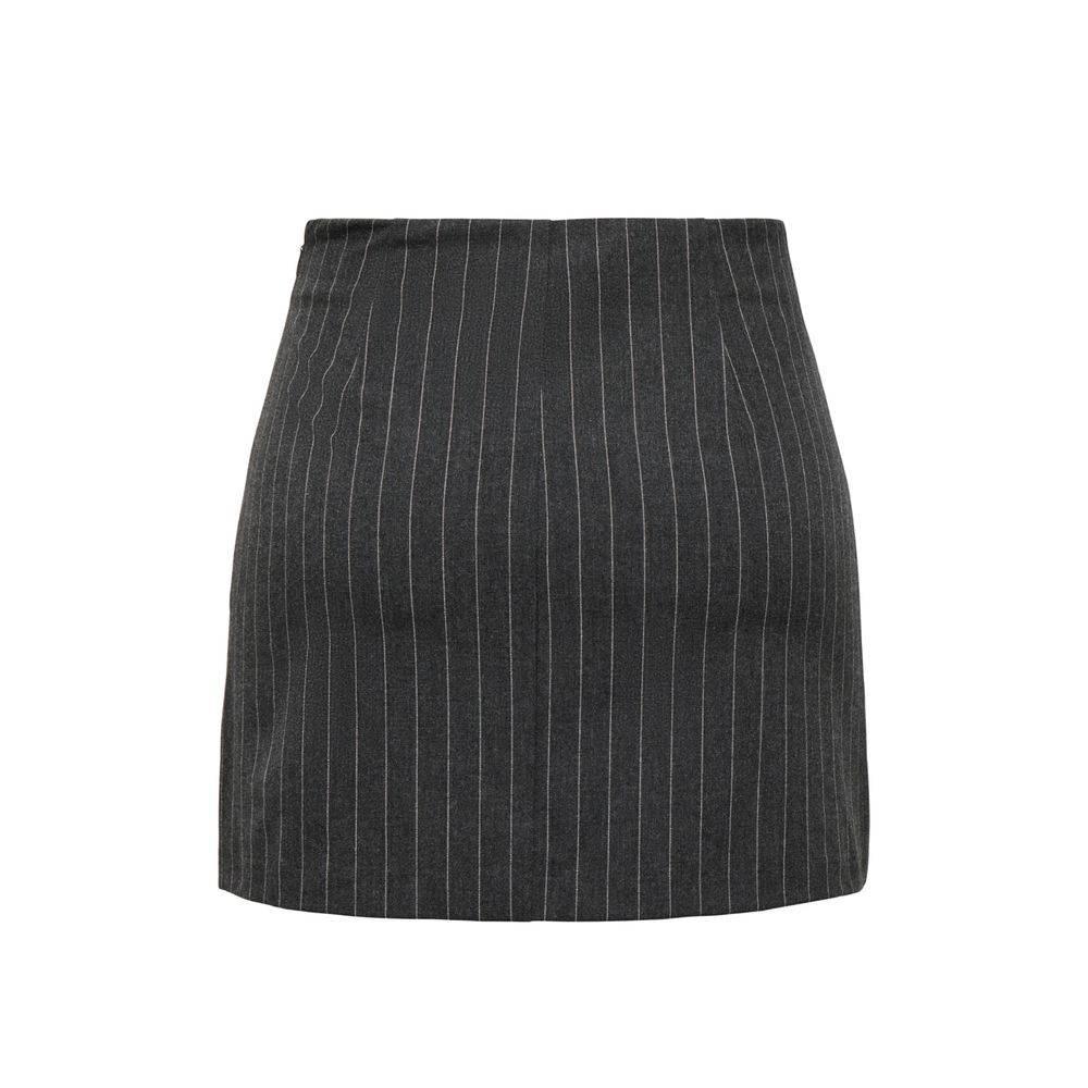 Only Gray Polyester Skirt - Hilstor
