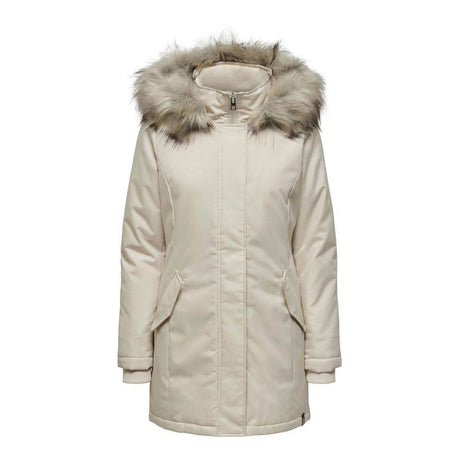 Only Beige Polyester Jackets & Coat - Hilstor