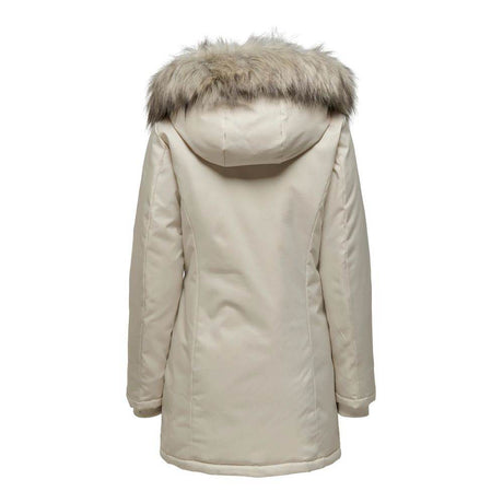 Only Beige Polyester Jackets & Coat - Hilstor