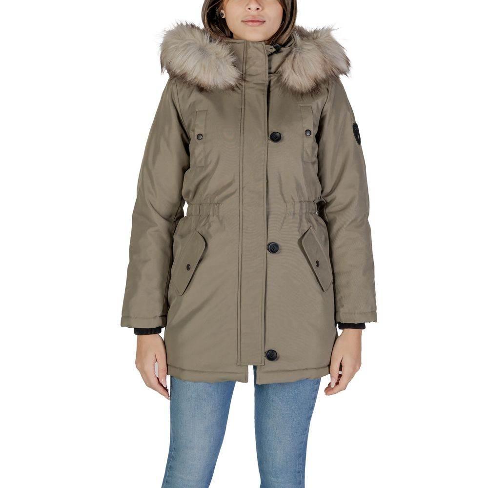 Only Green Polyester Jackets & Coat - Hilstor