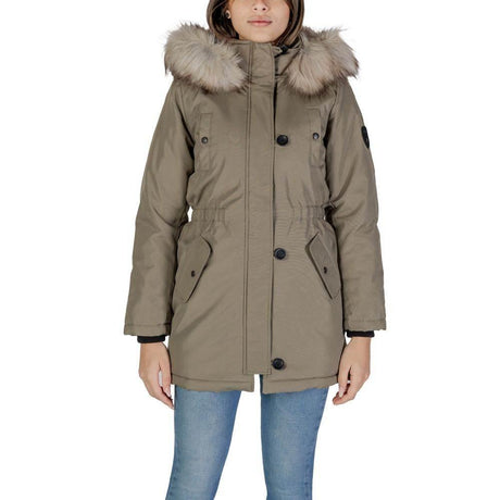 Only Green Polyester Jackets & Coat - Hilstor