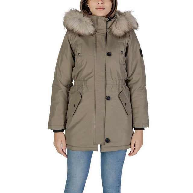 Only Green Polyester Jackets & Coat - Hilstor