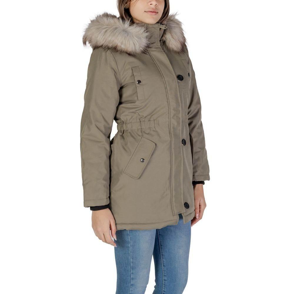 Only Green Polyester Jackets & Coat - Hilstor