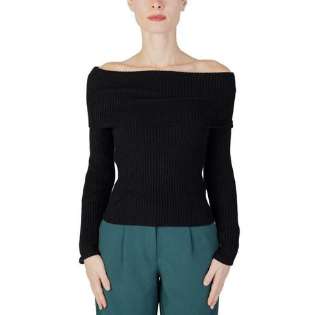 Only Black Viscose Sweater - Hilstor