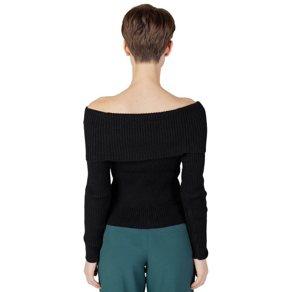 Only Black Viscose Sweater - Hilstor