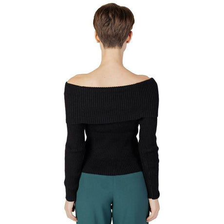 Only Black Viscose Sweater - Hilstor