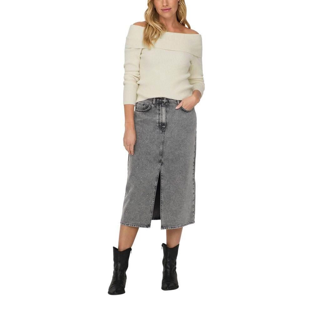 Only Cream Viscose Sweater - Hilstor