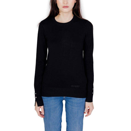 Guess Black Cotton Tops & T-Shirt - Hilstor