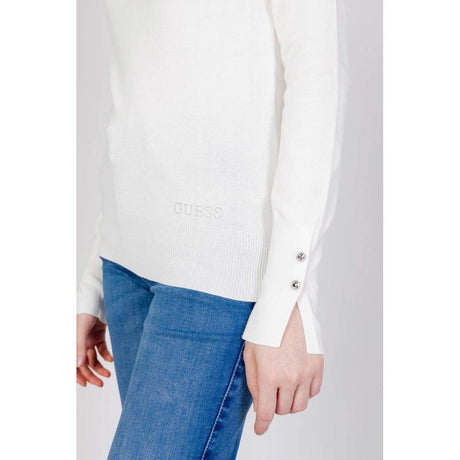 Guess White Cotton Tops & T-Shirt - Hilstor