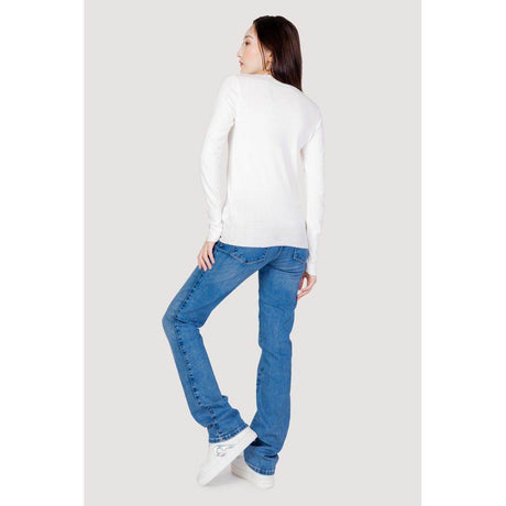 Guess White Cotton Tops & T-Shirt - Hilstor