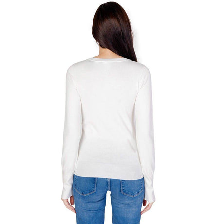 Guess White Cotton Tops & T-Shirt - Hilstor