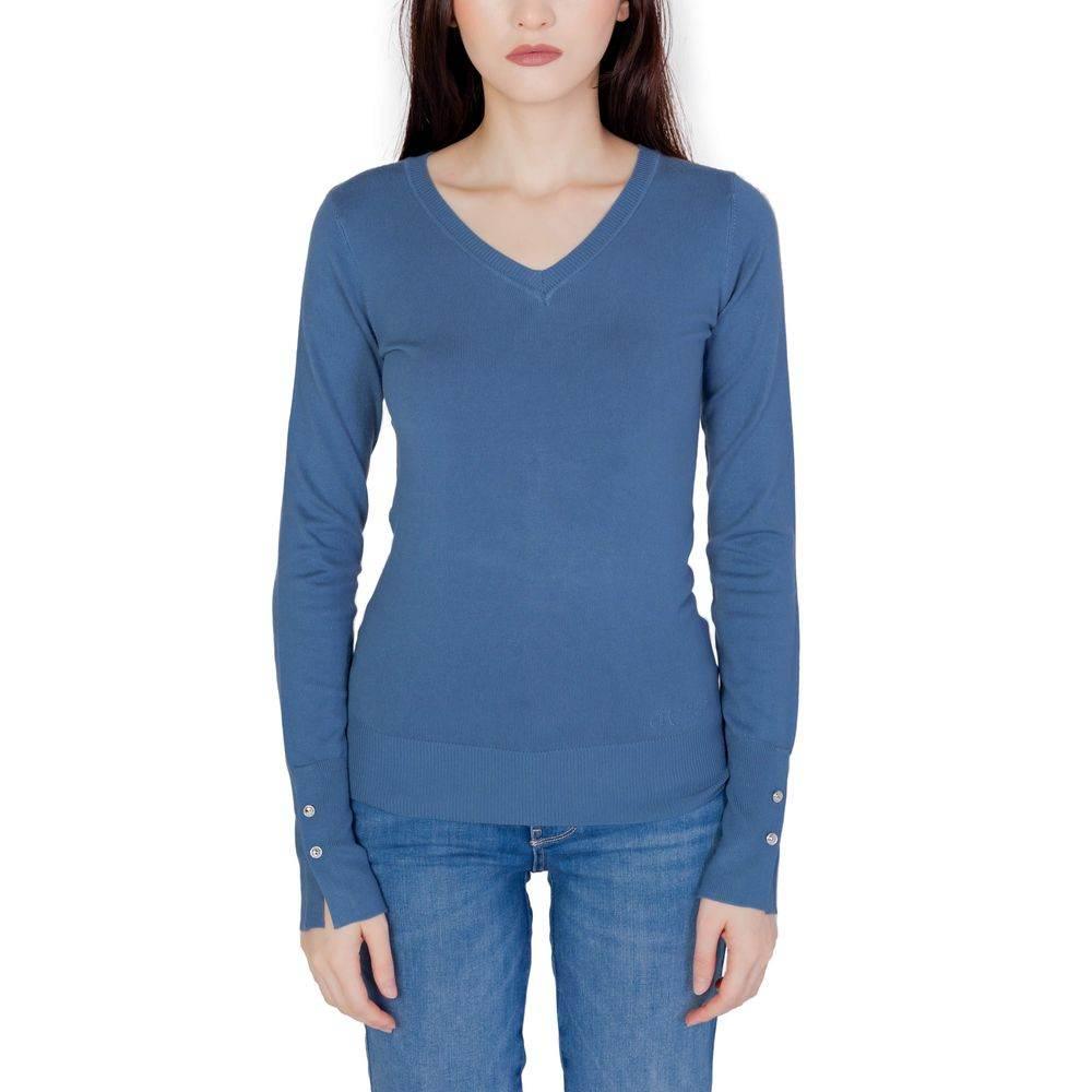 Guess Blue Cotton Tops & T-Shirt - Hilstor