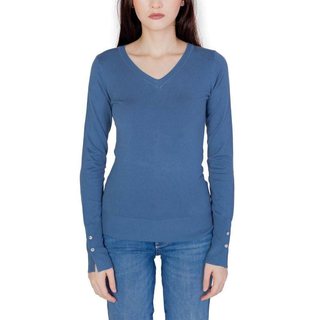 Guess Blue Cotton Tops & T-Shirt - Hilstor