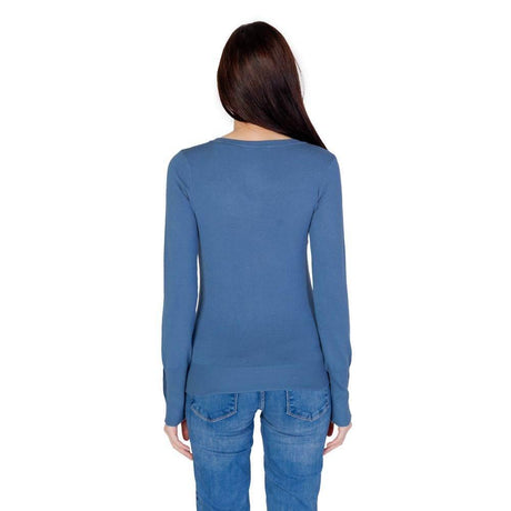 Guess Blue Cotton Tops & T-Shirt - Hilstor