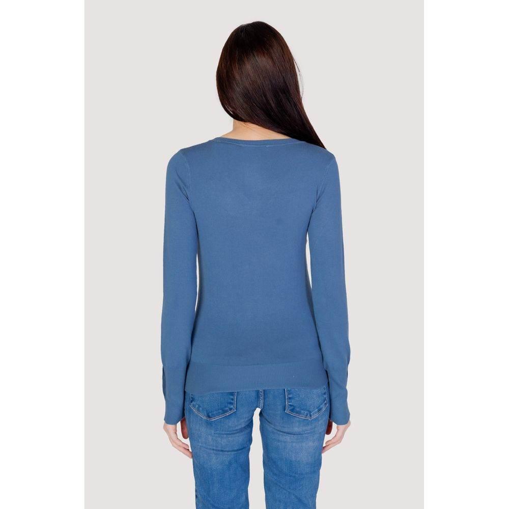 Guess Blue Cotton Tops & T-Shirt - Hilstor