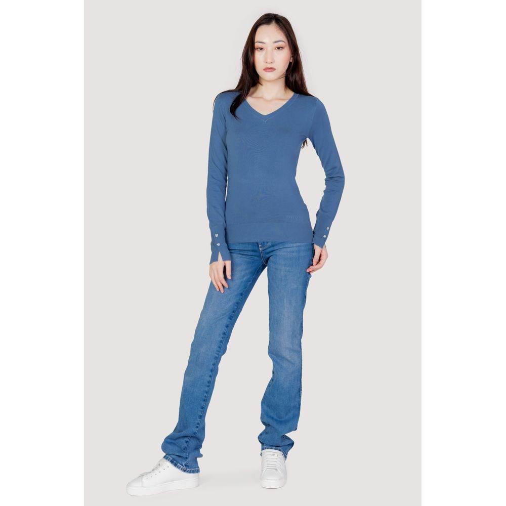 Guess Blue Cotton Tops & T-Shirt - Hilstor